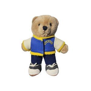 Vintage 1987 Dakin Varsity Teddy Bear Plush Stuffed Animal Toy‎ Vtg Retro Sports